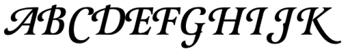 Latienne EF Medium Italic Sw C Font UPPERCASE
