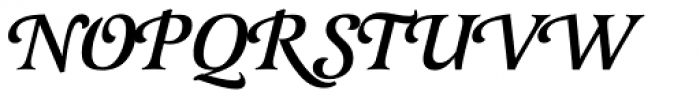 Latienne EF Medium Italic Sw C Font UPPERCASE