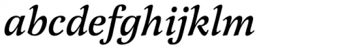 Latienne EF Medium Italic Sw C Font LOWERCASE