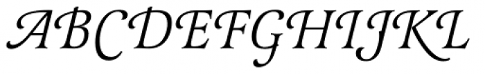 Latienne URW Italic Swash Font UPPERCASE