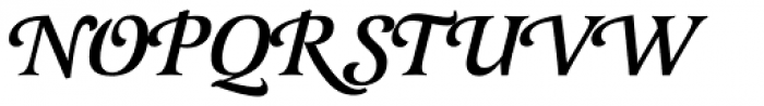 Latienne URW Medium Italic Swash Font UPPERCASE
