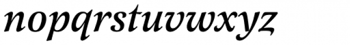 Latienne URW Medium Italic Swash Font LOWERCASE