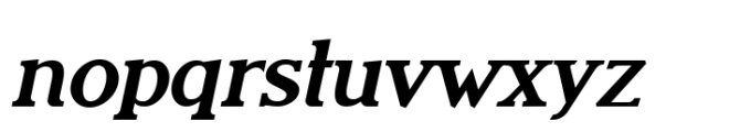 Latim Bold Italic Font LOWERCASE