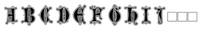Latin Initials Red FONT