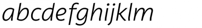 Latina Light Italic Font LOWERCASE