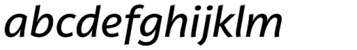 Latina Medium Italic Font LOWERCASE