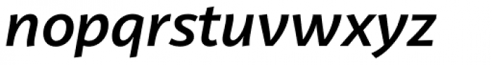 Latina Semi Bold Italic Font LOWERCASE