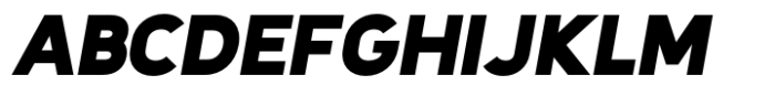 Latinka Black Italic Font UPPERCASE