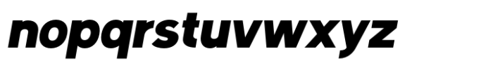 Latinka Black Italic Font LOWERCASE