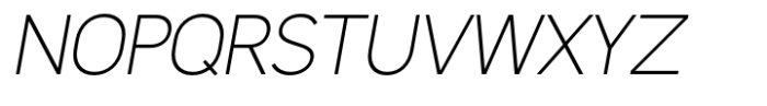 Latinka Extra Light Italic Font UPPERCASE