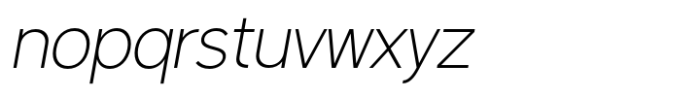 Latinka Extra Light Italic Font LOWERCASE