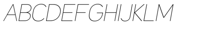Latinka Thin Italic Font UPPERCASE