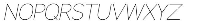 Latinka Thin Italic Font UPPERCASE