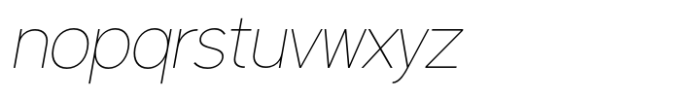 Latinka Thin Italic Font LOWERCASE