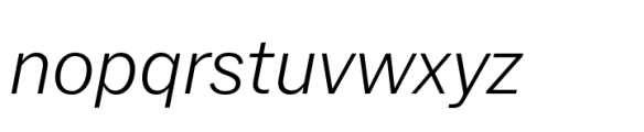 Latino Gothic Regular Italic Font LOWERCASE