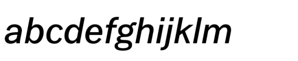 Latino Gothic SemiBold Italic Font LOWERCASE