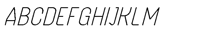 Latomia Light Italic Font UPPERCASE