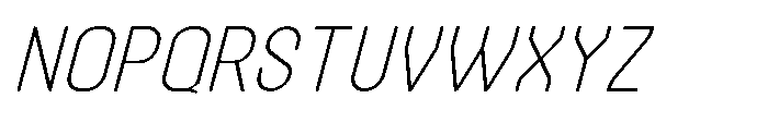Latomia Light Italic Font UPPERCASE