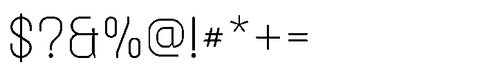 Latomia Light Font OTHER CHARS