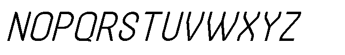 Latomia Regular Italic Font UPPERCASE