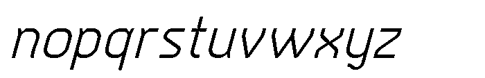Latomia Regular Italic Font LOWERCASE