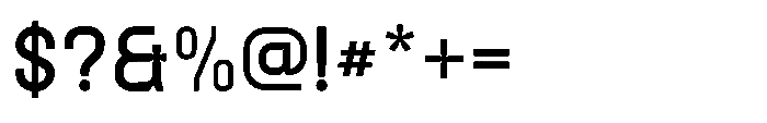 Latomia Semi Bold Font OTHER CHARS