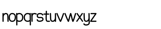 Latonate Font LOWERCASE