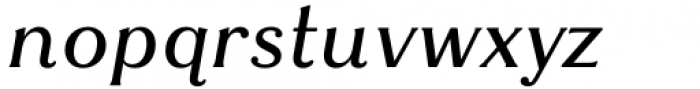 Latte Medium Italic Font LOWERCASE