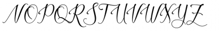 Lattoria Script Regular Font UPPERCASE