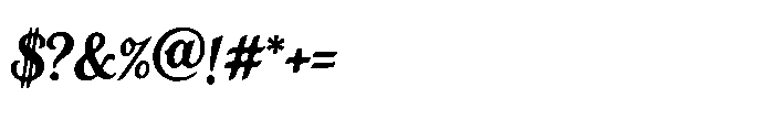 Latuna Gloss Font OTHER CHARS