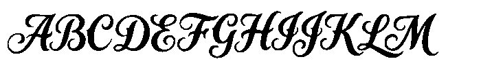 Latuna Gloss Font UPPERCASE