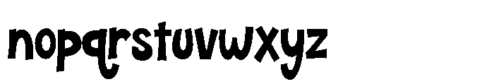 Laughing Matters Regular Font LOWERCASE