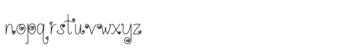 Laughs Heartly Font LOWERCASE