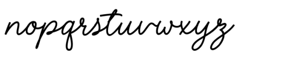 Lauren Hansley Bold Font LOWERCASE