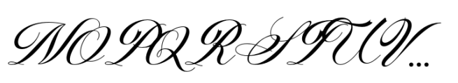 Laurente Script Variable Pro Bold Font UPPERCASE
