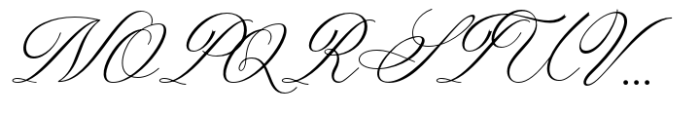 Laurente Script Variable Pro Extra Light Font UPPERCASE