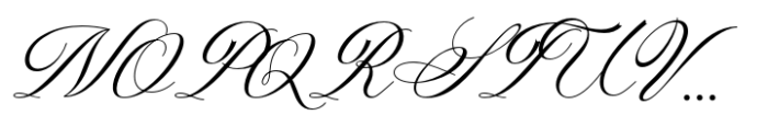 Laurente Script Variable Pro Regular Font UPPERCASE