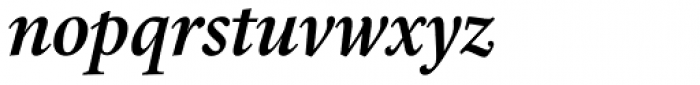 Laurentian Pro SemiBold Italic Font LOWERCASE