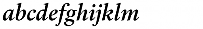 Laurentian SemiBold Italic Font LOWERCASE