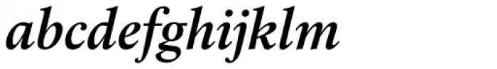 Laurentian Std SemiBold Italic Font LOWERCASE