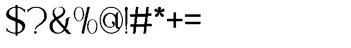 Lavache Extra Light Font OTHER CHARS