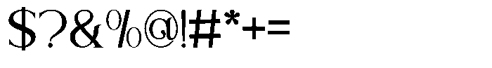 Lavache Light Font OTHER CHARS
