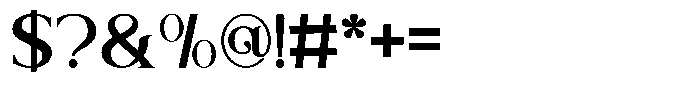 Lavache Medium Font OTHER CHARS