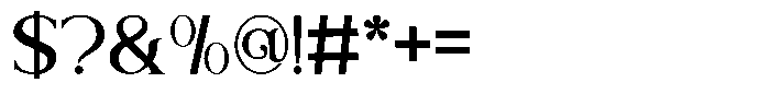 Lavache Regular Font OTHER CHARS