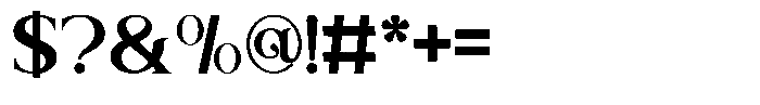 Lavache Semi Bold Font OTHER CHARS