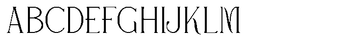 Lavache Thin Font UPPERCASE