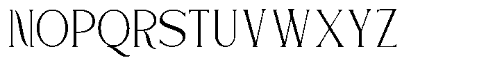 Lavache Thin Font UPPERCASE