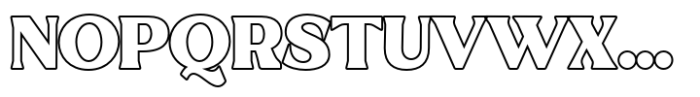 Lavani Script Outline Font UPPERCASE
