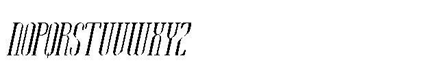 Laverick Fragile Italic Font UPPERCASE
