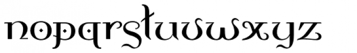Lavery Font LOWERCASE